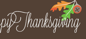 Happy Thanksgiving