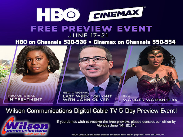 HBO Cinemax Free Preview