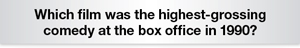 The Question Is - Which film was the highest-grossing
comedy at the box office in 1990?