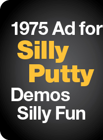 1975 Ad for Silly Putty Demos Silly Fun