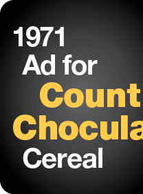 1971 Ad for Count Chocula Cereal