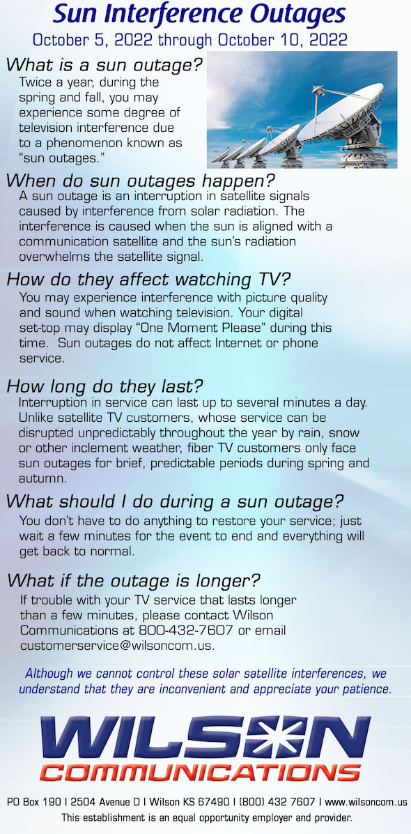 Fall Sun Interference Outages