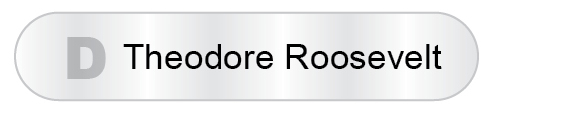 The Answer Is D - Theodore Roosevelt
