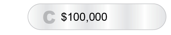 The Answer Is C - $100,000