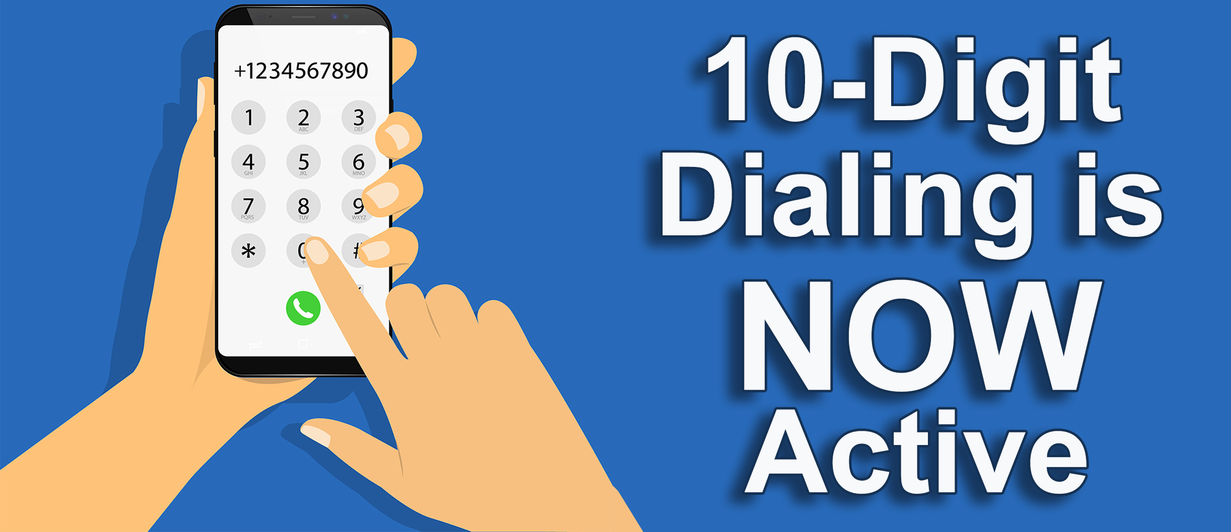 10 digit dialing