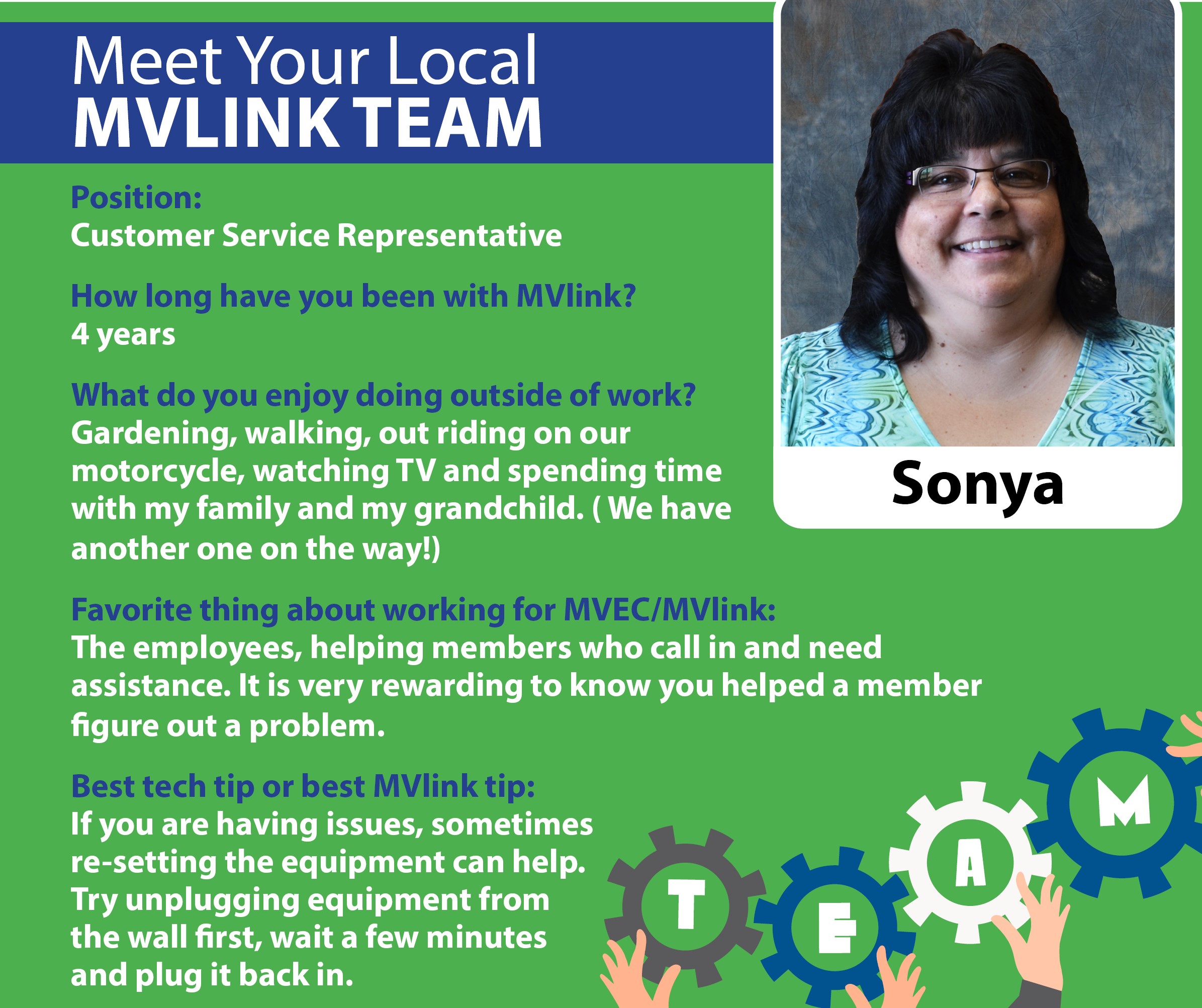 meet your team sonya