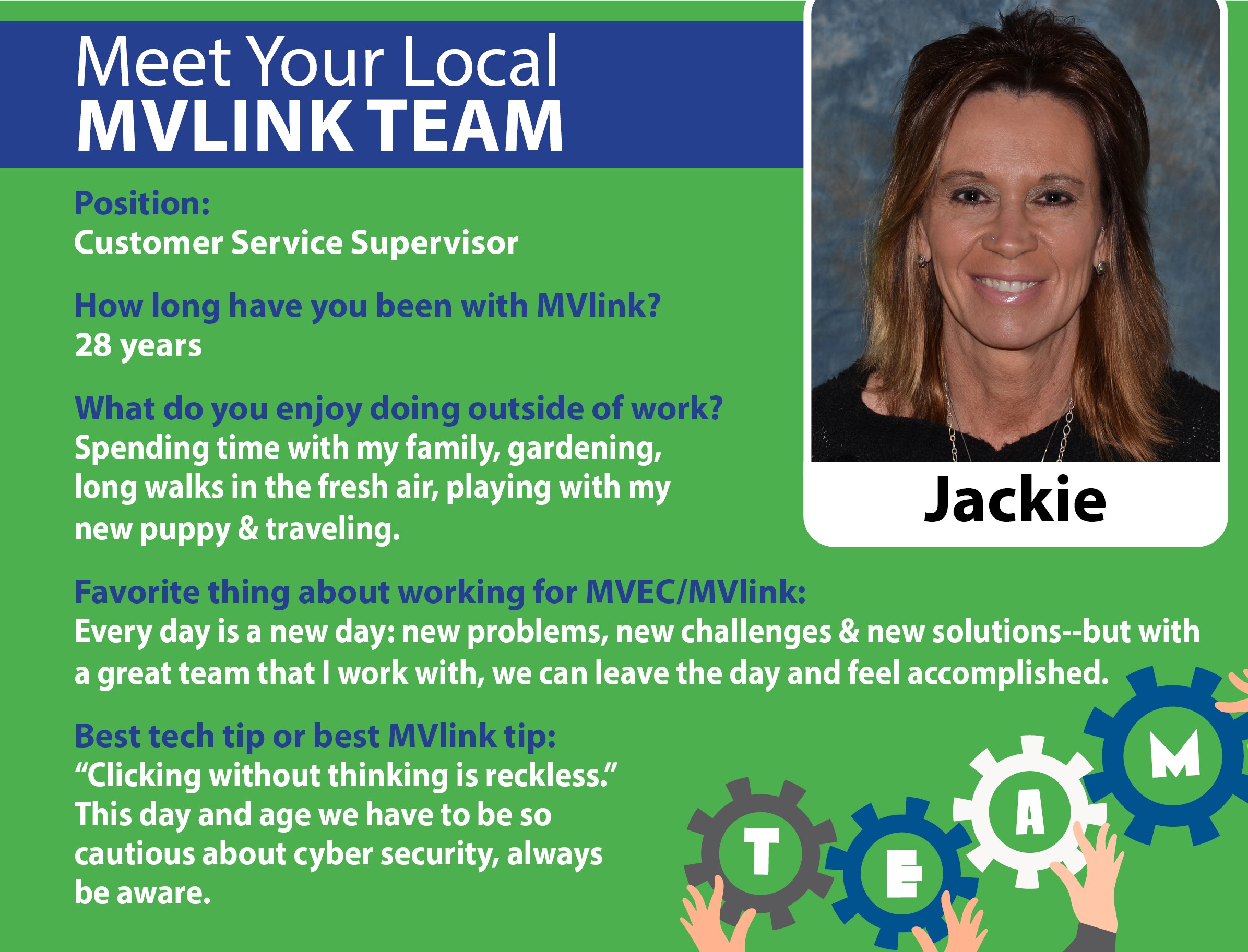 team spotlight jackie