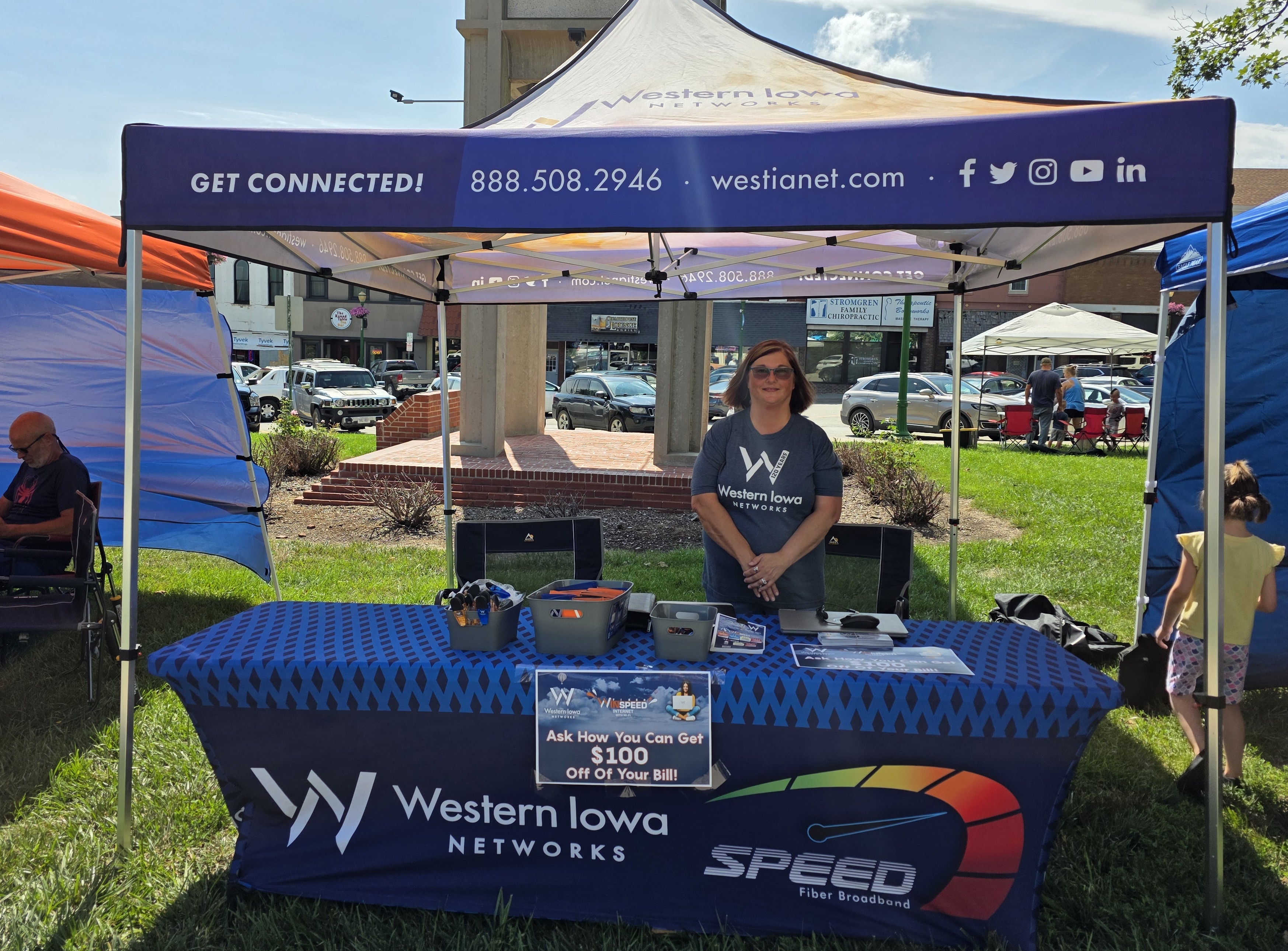 WIN booth at the Glenwood Farmer's Market - Download Images to View