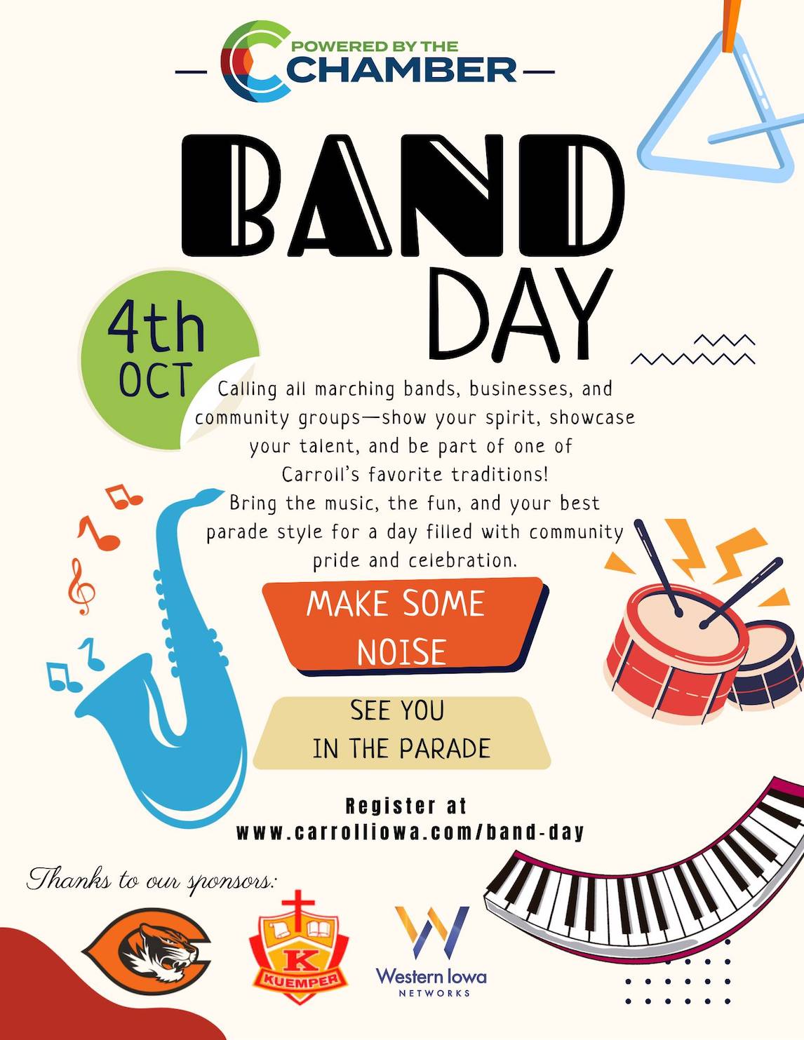 Carroll Band Day Infographic