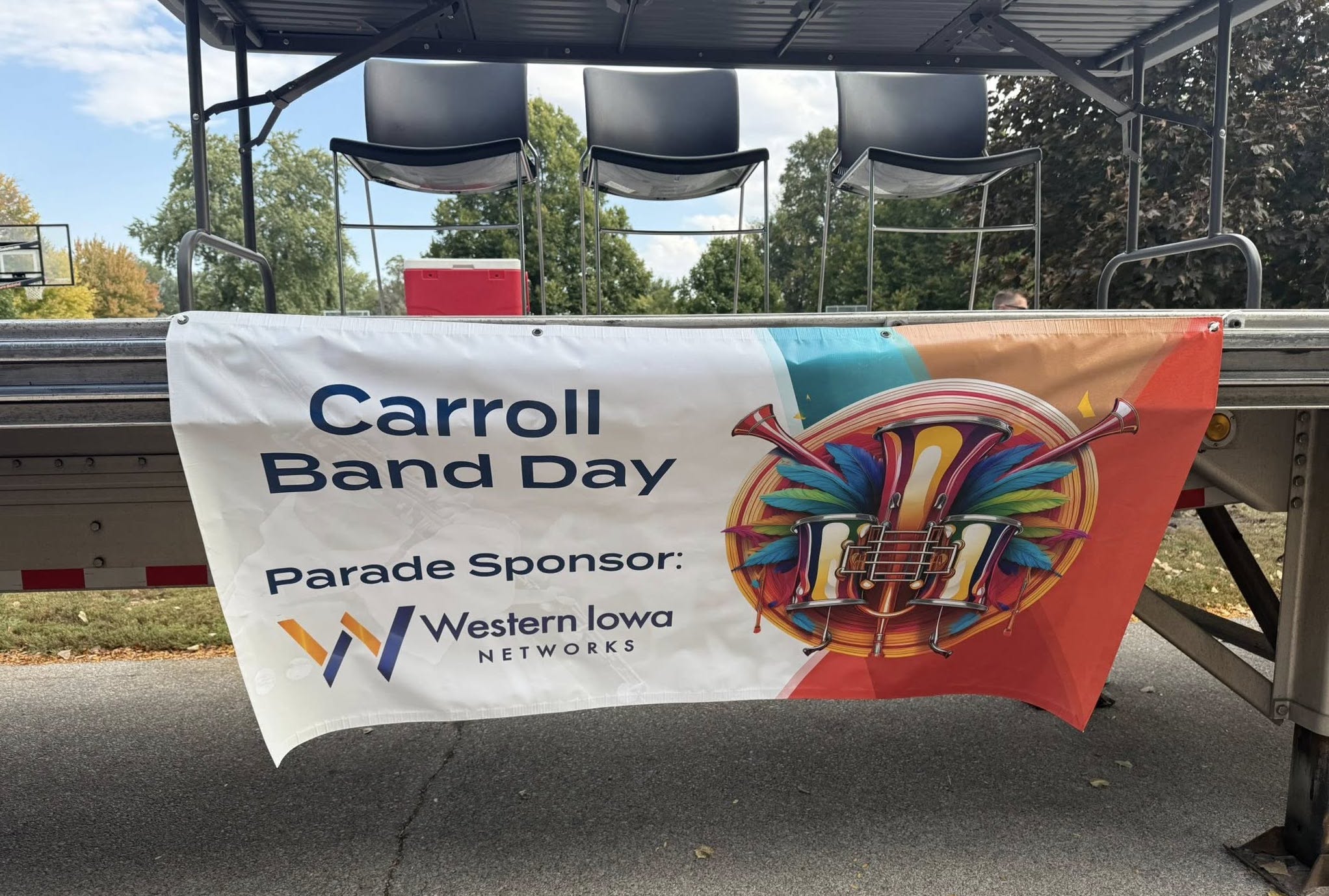 Image of the WIN banner for the Carroll Band Day event.