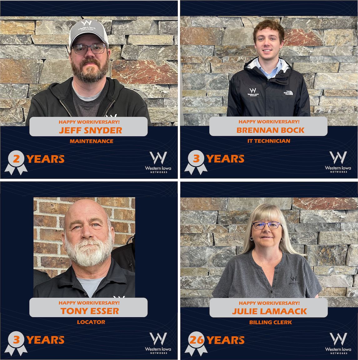 Celebrate These Workiversaries - Download Images to View