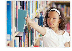 Girl in Library