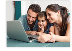 Family on a Computer